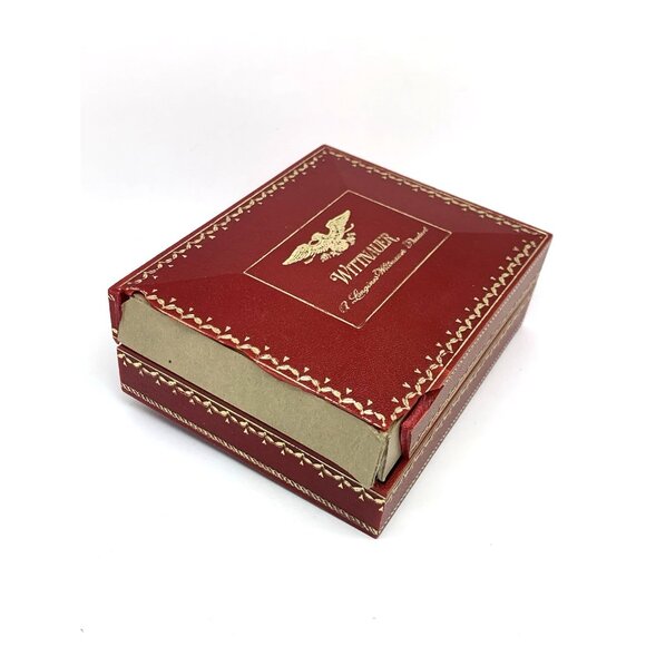 Wittnauer Mens Watch Vintage Swiss Hand Wind Silver Dial 33mm Black Leather Band - Picture 5 of 16